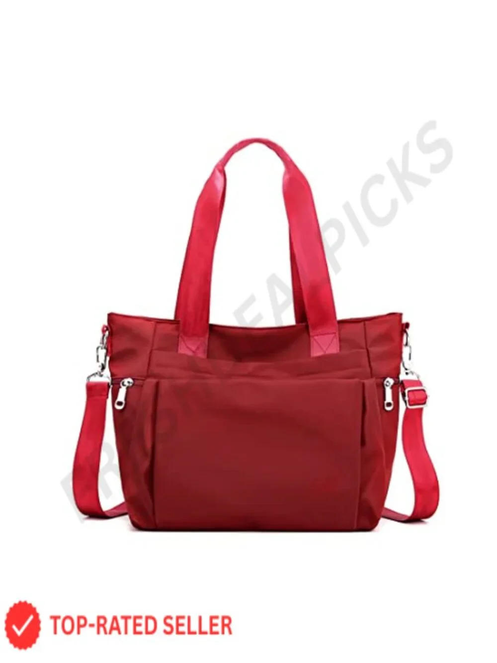 Waterproof Nylon Crossbody Tote Bag Multi-Pocket Shoulder Handbag